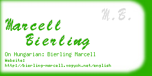 marcell bierling business card